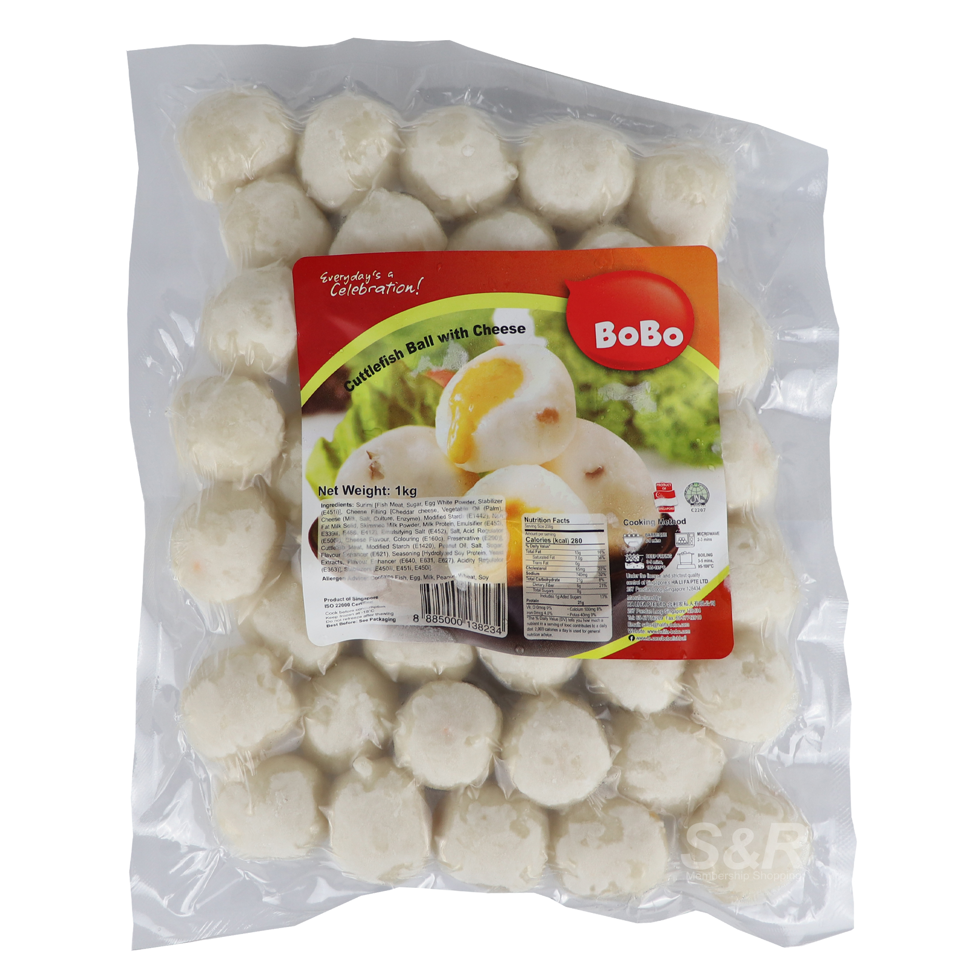 Bobo Cuttlefish Ball with Cheese 1kg